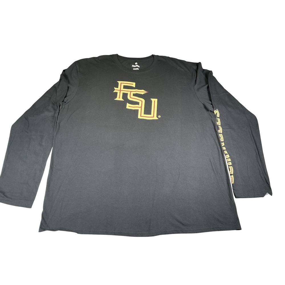 Fanatics Florida State Seminoles FSU Long Sleeve T Shirt Black Men's 2XL NWT St‎